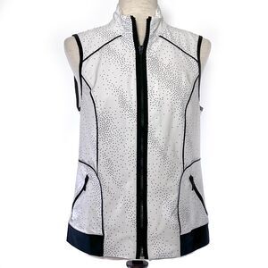 Chico's Zenergy XS Rhinestone Polka Dot Vest